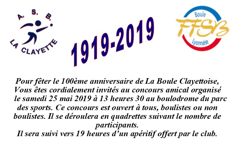 invitation concours 100 ans