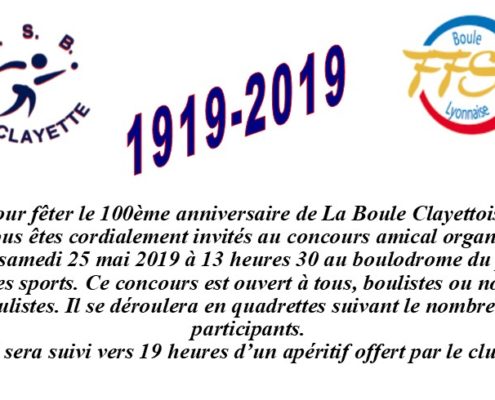 invitation concours 100 ans